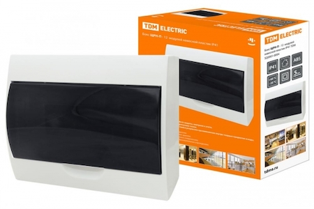 TDM ELECTRIC SQ0901-0004 Бокс ЩРН-П-12модулей навесной пластик IP41 TDM